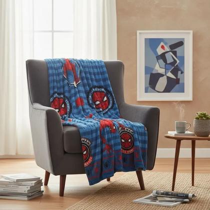 Imagem de Manta Marvel Fun Homem Aranha Licenciado Jolitex 1,50x2,00m