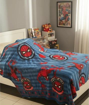 Imagem de Manta Marvel Fun Homem Aranha Licenciado Jolitex 1,50x2,00m