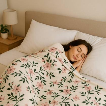 Imagem de Manta Microfibra Dyuri Mix Flores Estampada 180x200 Jolitex