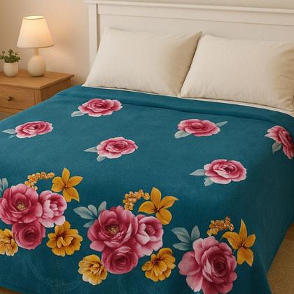 Imagem de Manta Microfibra Estampada Casal 180X200 Admirare Primavera