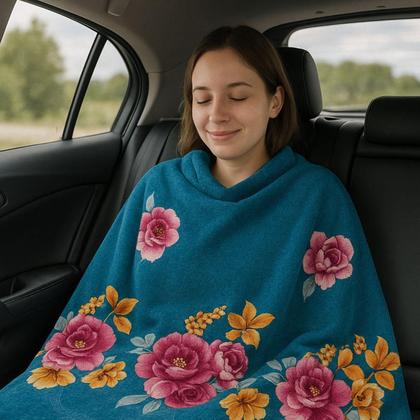 Imagem de Manta Microfibra Estampada Casal 180X200 Admirare Primavera