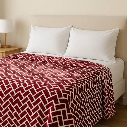 Imagem de Manta Microfibra Estampada Casal 180X200 Admirare Retangular