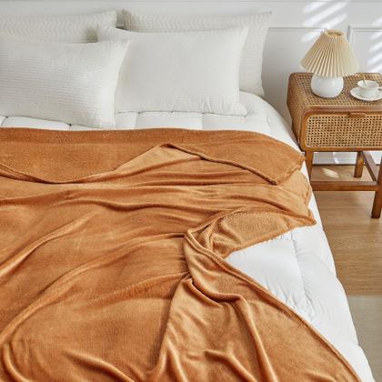 Imagem de Manta Microfibra Lisa Queen Soft Macia Macchiato