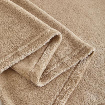 Manta Microfibra Lisa Queen Soft Macia Natural - BETT DESIGN Imagem de Manta Microfibra Lisa Queen Soft Macia Natural
