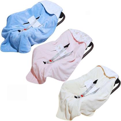 Imagem de Manta Para Bebê Conforto E Carrinho Com Capuz 85Cm X 75Cm