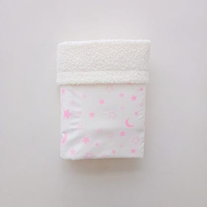 Imagem de Manta Para Bebê dupla face Sherpa algodão Cobertor Macio menino menina enxoval Maternidade 