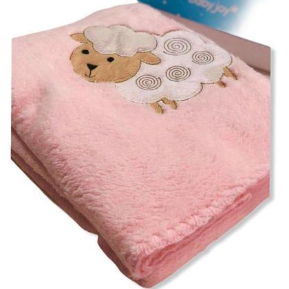 Imagem de Manta Para Bebê Meninas Microfibra Antialérgica Enxoval Bebês 85 x 100cm - Baby Joy