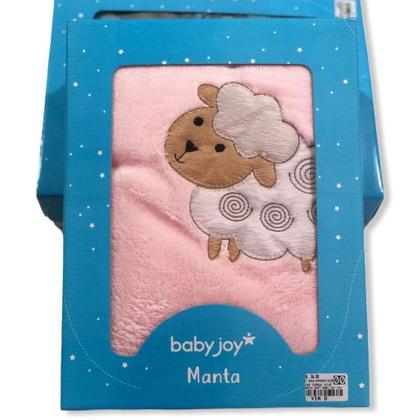 Imagem de Manta Para Bebê Meninas Microfibra Antialérgica Enxoval Bebês 85 x 100cm - Baby Joy