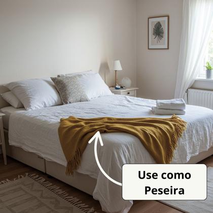 Imagem de MANTA PARA SOFA ALGODAO PEQUENA DIVERSAS CORES 1.40 x 1.20M