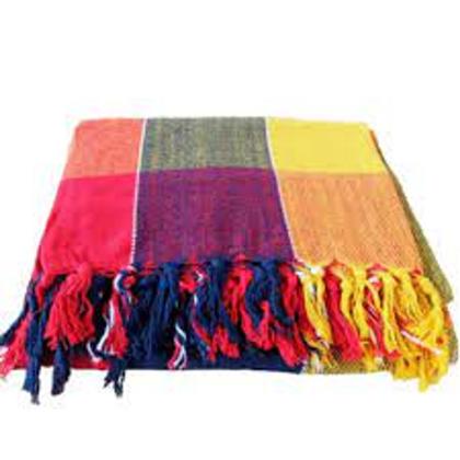 Imagem de Manta Para Sofá Gigante 2,30x180m King Algodão  Decoração com Nó nas pontas