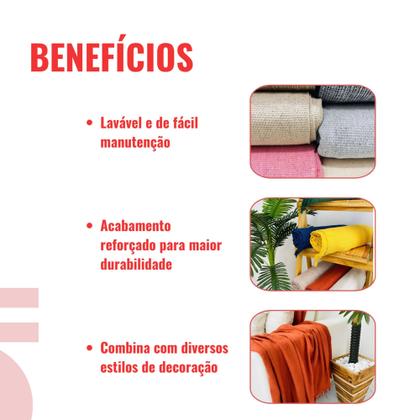 Imagem de Manta Para Sofa Gigante Extra Grande 4,00m x 1,80m Retratil Super King Algodão