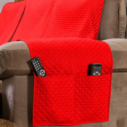 Imagem de Manta para Sofá Retrátil e Reclinável 3 Lugares 2,40 Metros Com Bolso Lateral e Elástico