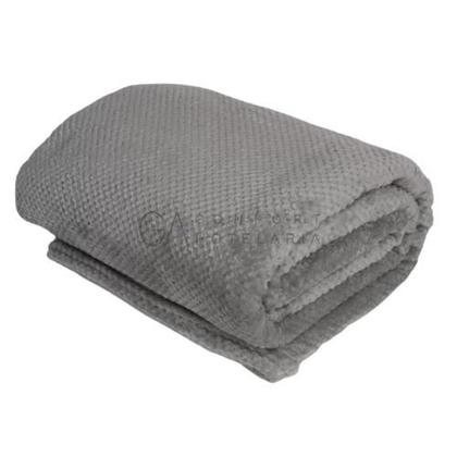 Imagem de Manta Plush Premium Jacquard King Cinza  GA Confort