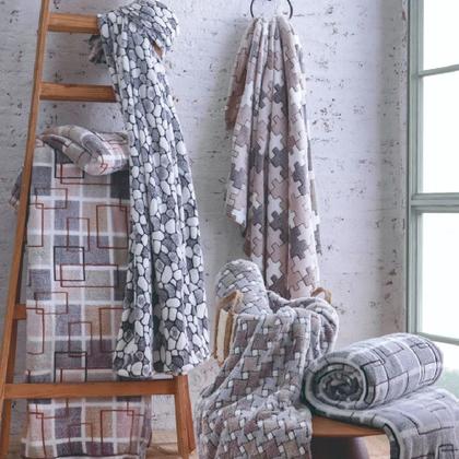 Imagem de Manta Queen Flannel 220x240cm Sollievo Relevo Jolitex Cor:Pastilhas