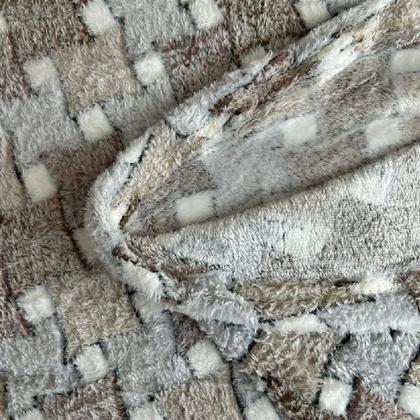 Imagem de Manta Queen Flannel 220x240cm Sollievo Relevo Jolitex Cor:Pastilhas