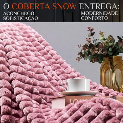 Imagem de Manta Queen Size Grosso Cobertor Snow Super Quentinho WILLOW