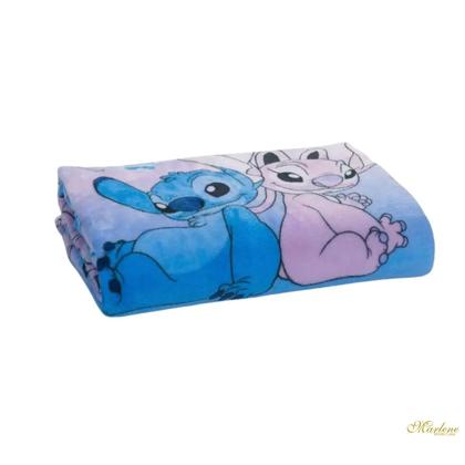 Imagem de Manta Soft Flannel Disney Stitch e Angel