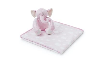 Imagem de Manta Soft Pelúcia Elefante, Ursinho Cobertor Anti-alérgico