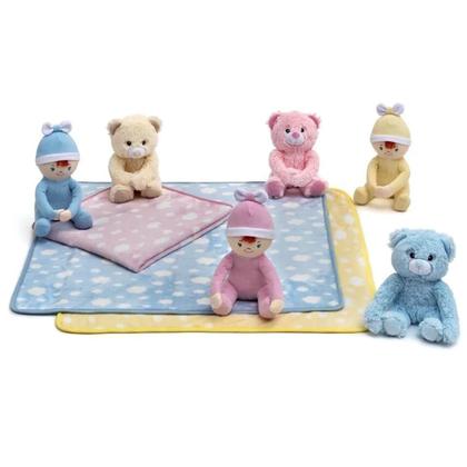 Imagem de Manta Soft Pelúcia Elefante, Ursinho Cobertor Anti-alérgico