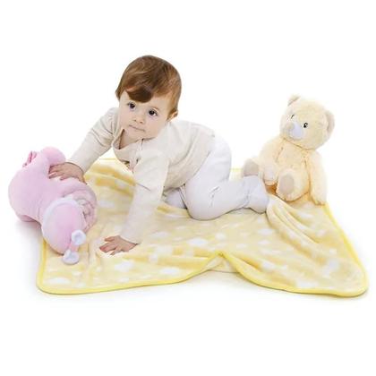 Imagem de Manta Soft Pelúcia Elefante, Ursinho Cobertor Anti-alérgico