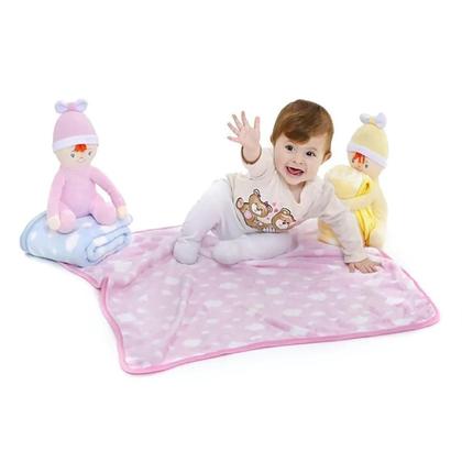 Imagem de Manta Soft Pelúcia Elefante, Ursinho Cobertor Anti-alérgico