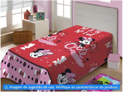 Imagem de Manta Solteiro Soft Minnie Jolitex