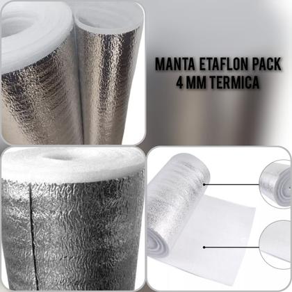 Imagem de MANTA TÉRMICA ETAFLON 4 MM (UNIDADE 50 CM X 1,20 MTS DE LARGURA) Ideal para todo tipo de trabalho que necessita de isolamento térmico, como por exempl