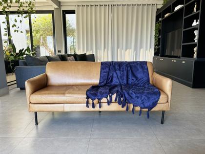 Imagem de Manta Xale Para Sofá 1,80 X 1,40 Tecido Jacquard com Franja  + 2 Capas de Almofada - Decorame