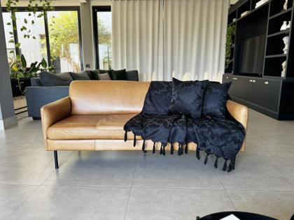 Imagem de Manta Xale Para Sofá 1,80 X 1,40 Tecido Jacquard com Franja  + 2 Capas de Almofada - Decorame