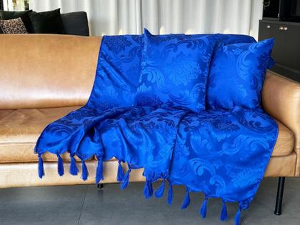 Imagem de Manta Xale Para Sofá 2,30 X 1,40 Tecido Jacquard com Franja  Decorame