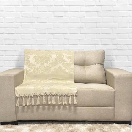 Imagem de Manta Xale para Sofá Jacquard Medalhão Grande Com 2 Capas Varias Cores