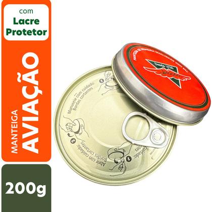 Imagem de Manteiga Aviação c/ Sal Lata 200g - 10 Unidades