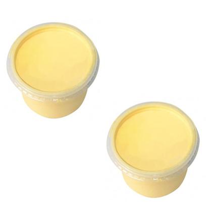 Imagem de Manteiga De Leite 100% Pura Com Sal - 2 Potes Com 500g