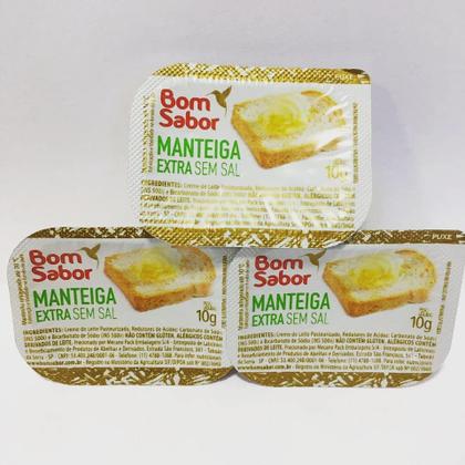 Imagem de Manteiga Sachê Blister Bom Sabor Extra Sem Sal Cx 144 Un 10g