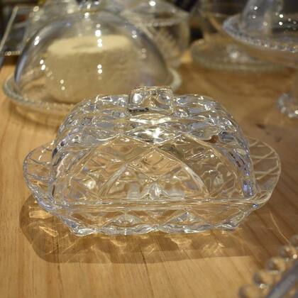 Imagem de Manteigueira Cristal Deli Diamond Lyor 16,9x8x10 cm