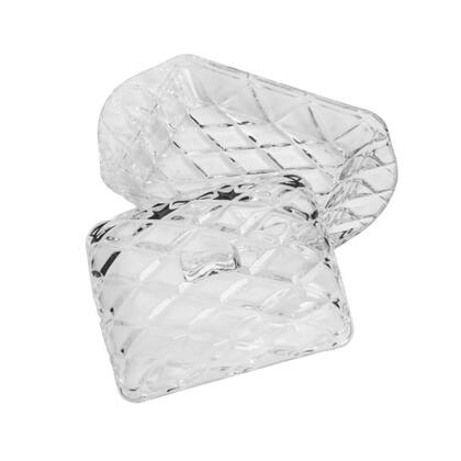 Imagem de Manteigueira Cristal Deli Diamond Lyor 16,9x8x10 cm