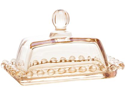 Imagem de Manteigueira de Cristal Pearl Âmbar Wolff