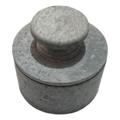 Imagem de Manteigueira Francesa de Pedra Sabão Grande 200g