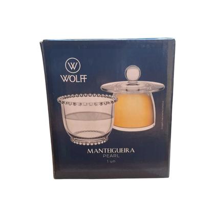 Imagem de Manteigueira Francesa De Vidro Pearl 11cm Wolff Mesa Posta