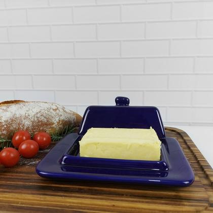 Imagem de Manteigueira Retangular Alta Cobalto