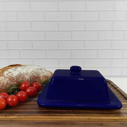 Imagem de Manteigueira Retangular Alta Cobalto