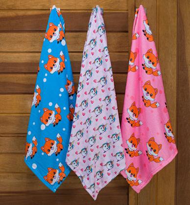 Imagem de Mantinha Cobertor Soft Baby Estampada Para Bebê Macia Menino Menina Infantil Soft Desenhos Divertidas Alegres