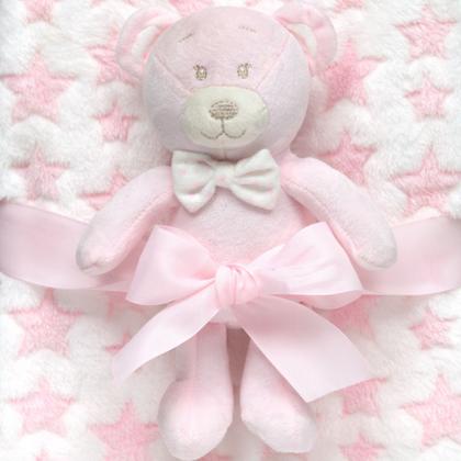 Imagem de Mantinha com Ursinho Soninho Para Bebês - Buba