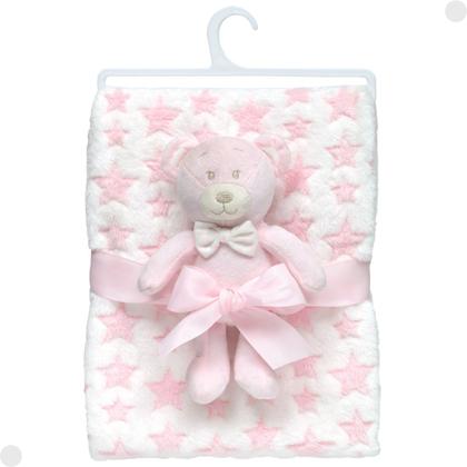 Imagem de Mantinha com Ursinho Soninho Para Bebês - Buba