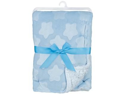 Imagem de Mantinha Dupla Face Estrelinhas Azul Buba