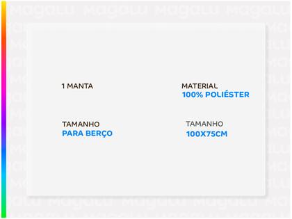 Imagem de Mantinha Dupla Face Estrelinhas Buba Azul 