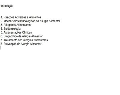 Imagem de Manual de orientacao nutricional na alergia alimentar - LIVRARIA E EDITORA RUBIO LTDA