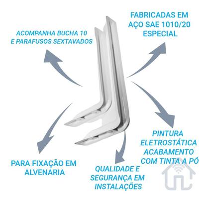 Imagem de Mão Francesa de Ferro Par 47cm