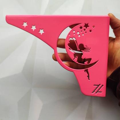 Imagem de Mãos Francesas Ornamentadas Fada Rosa Decorativas 20cm Menina Prateleira