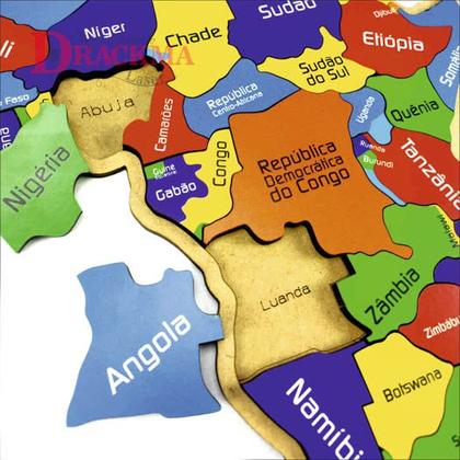 Imagem de Mapa da África Quebra-Cabeça, Educativo, Países e Capitais